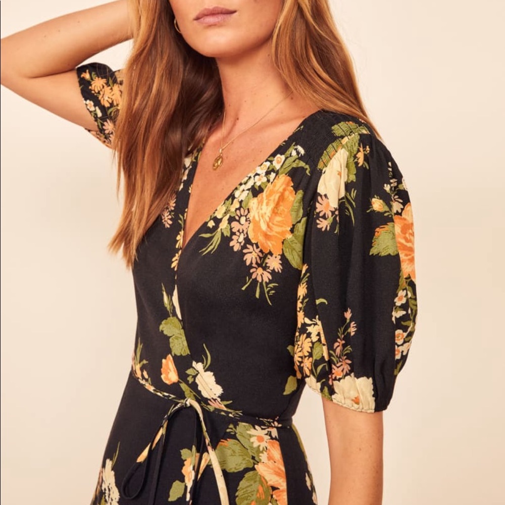 NWOT Reformation Midi Wrap Dress